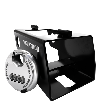 Anhängerschloss inkl. Zahlenschloss - Schwarz