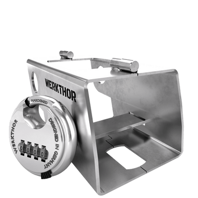 Anhängerschloss inkl. Zahlenschloss - Silber