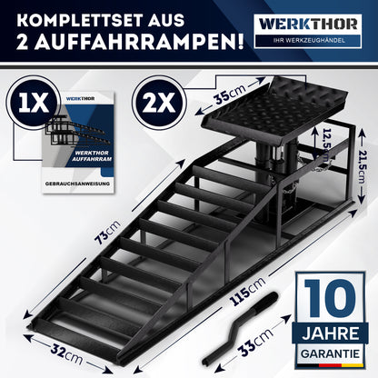 Rampe de chargement hydraulique jusqu'à 4T [jeu de 2]