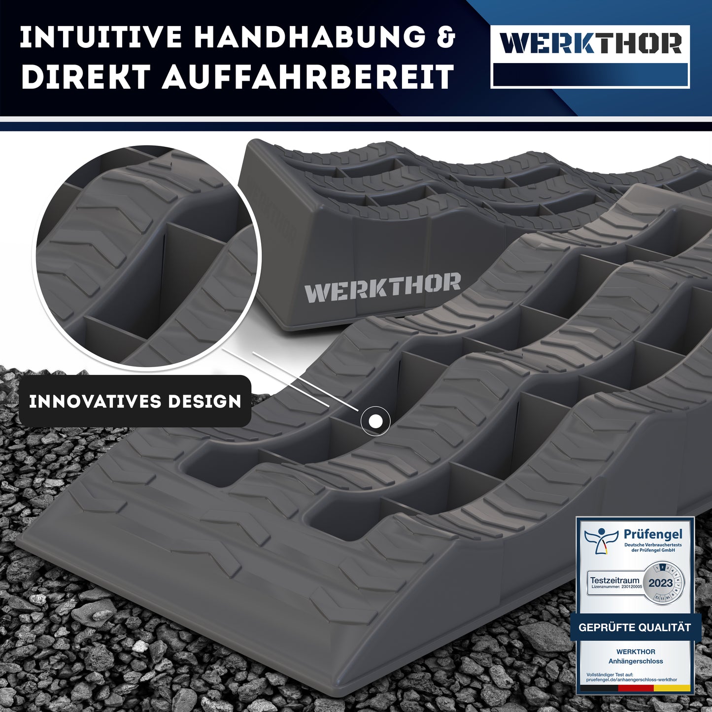 Cales de rampe avec marches rondes jusqu'à [<3t], sac de transport inclus
