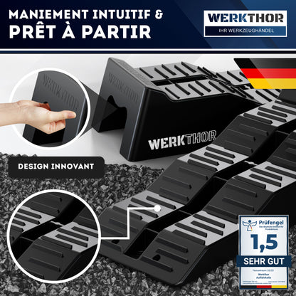 Cales de rampe avec marches plates jusqu'à [<5t], sac de transport inclus