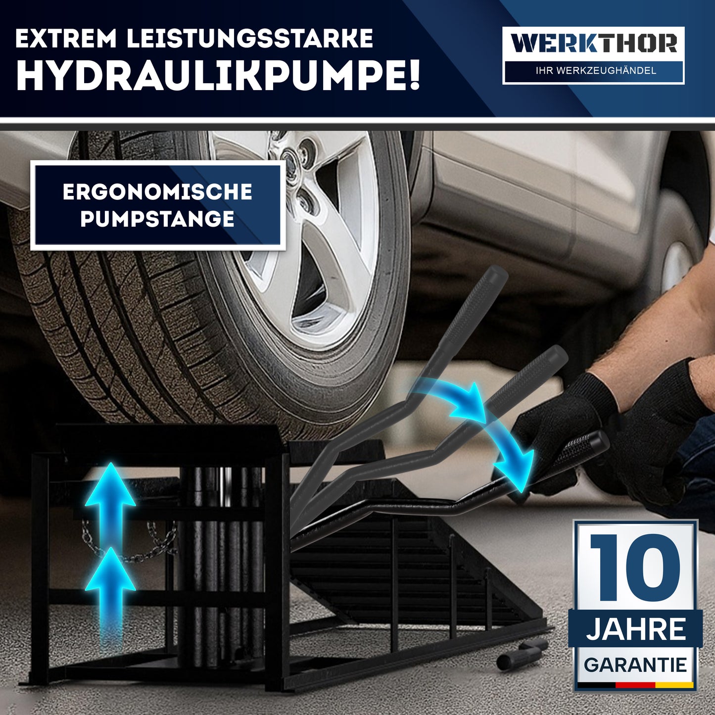 Rampe de chargement hydraulique jusqu'à 4T [jeu de 2]