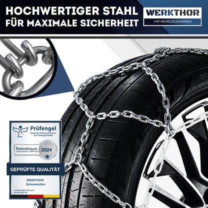 Zugelassene Schneeketten 2er Set  - EU- & Ö-Norm zertifiziert