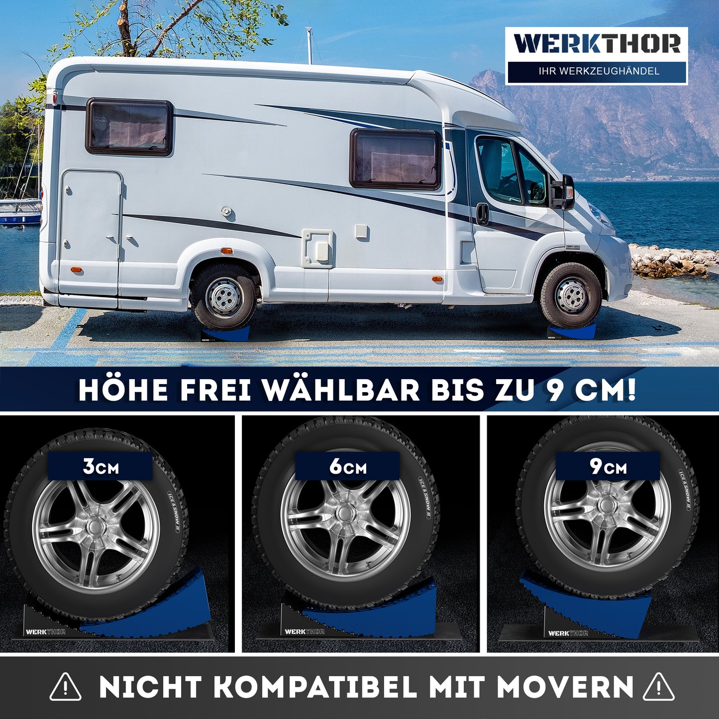 Rampes à variation continue jusqu'à [<13,5t], sac de transport inclus