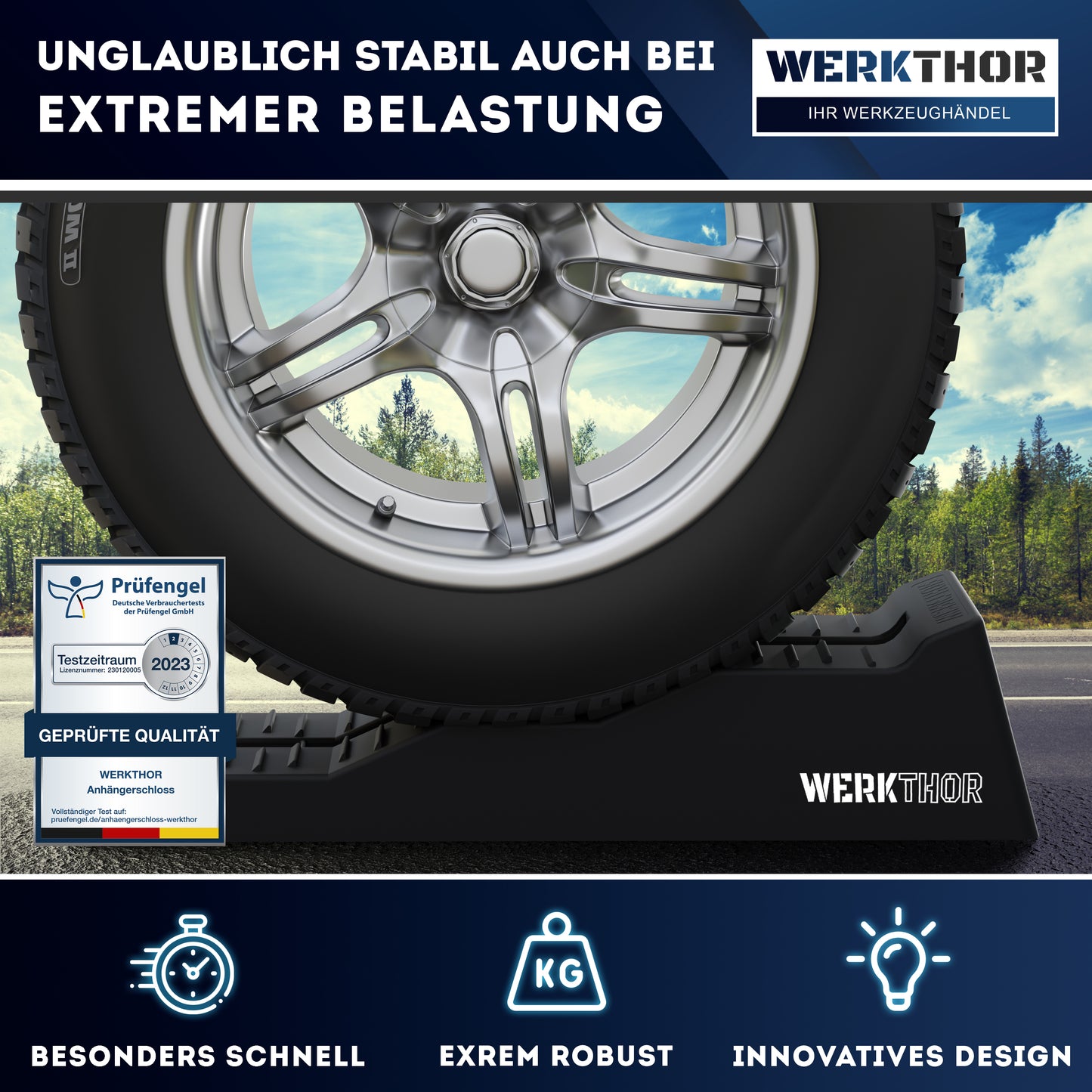 Cales de rampe avec marches plates jusqu'à [<5t], sac de transport inclus