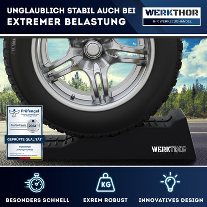 Cales de rampe avec marches plates jusqu'à [<5t], sac de transport inclus