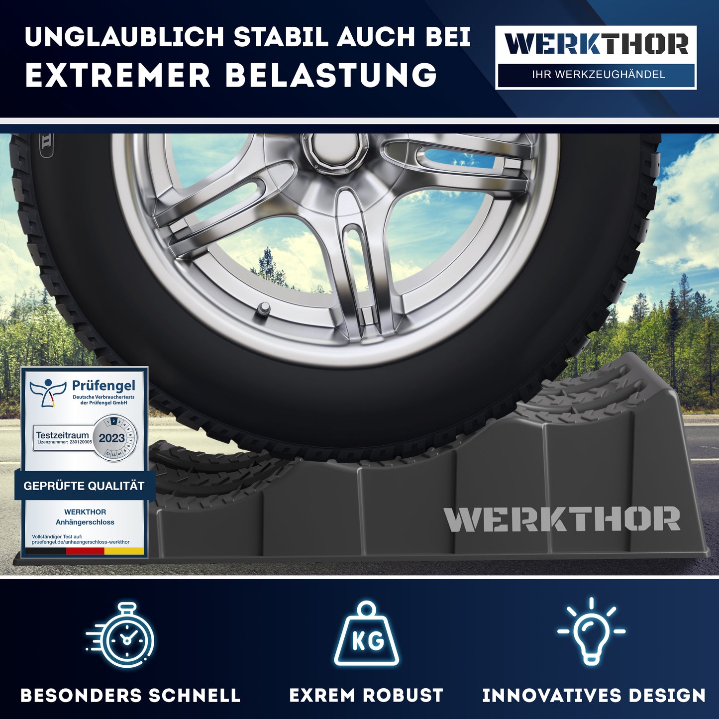 Cales de rampe avec marches rondes jusqu'à [<3t], sac de transport inclus