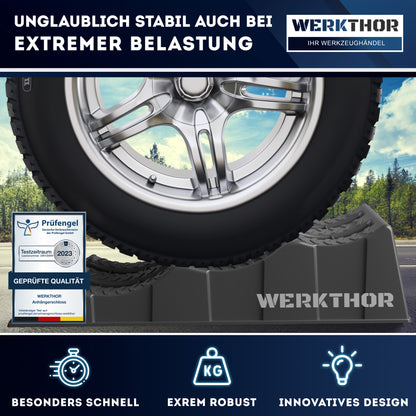 Cales de rampe avec marches rondes jusqu'à [<3t], sac de transport inclus