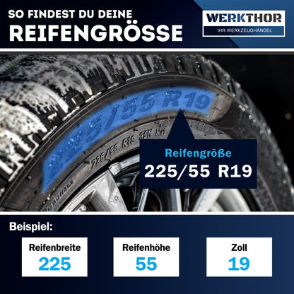 Zugelassene Schneeketten 2er Set  - EU- & Ö-Norm zertifiziert