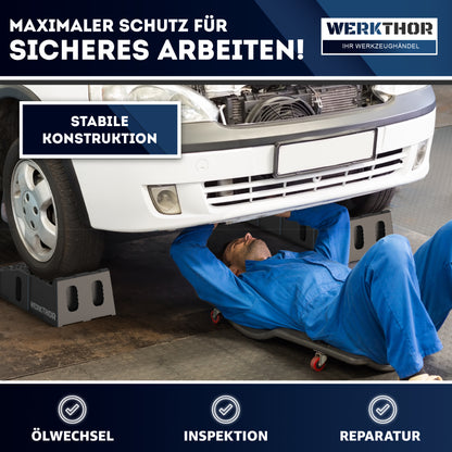 KFZ Rampe [2er Set] - Auffahrrampen für maximalen Halt bis [<5t]