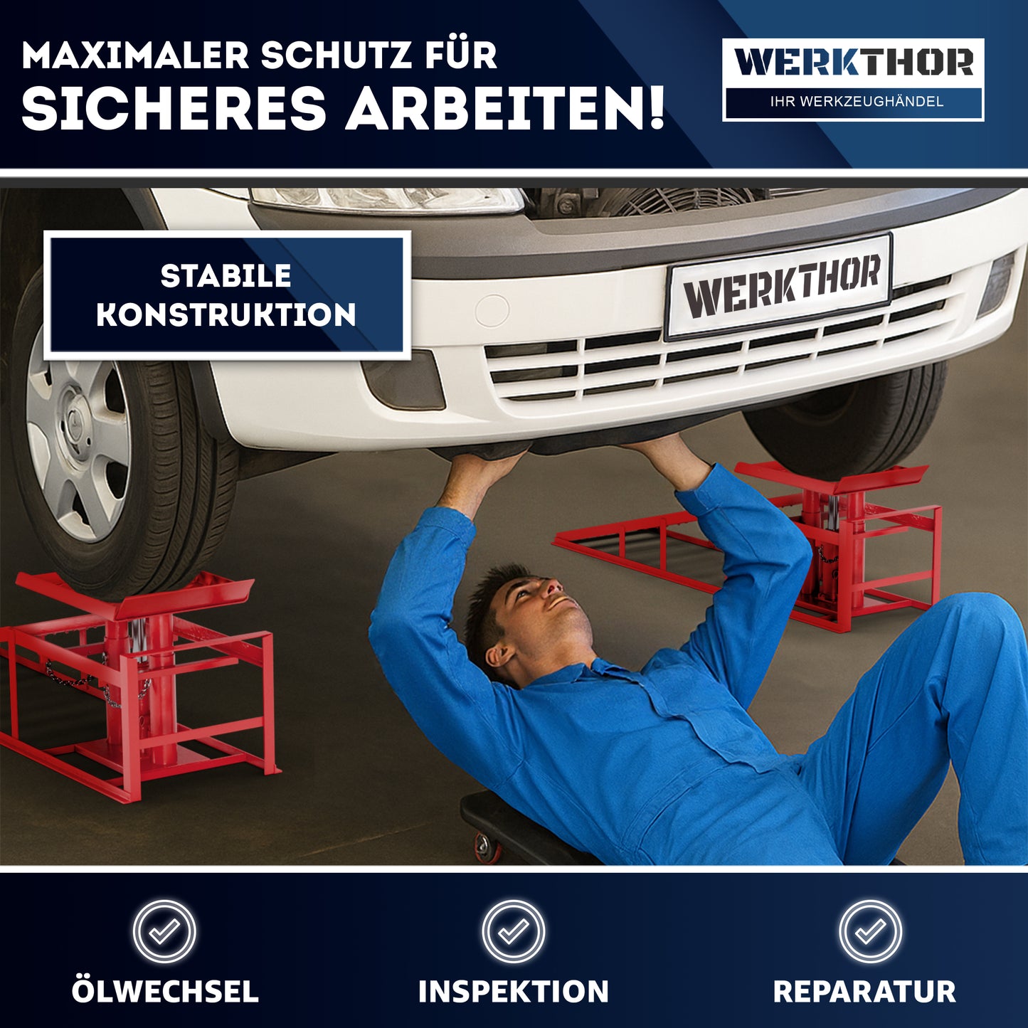 Hydraulische Auffahrrampe bis 4T [2er Set]