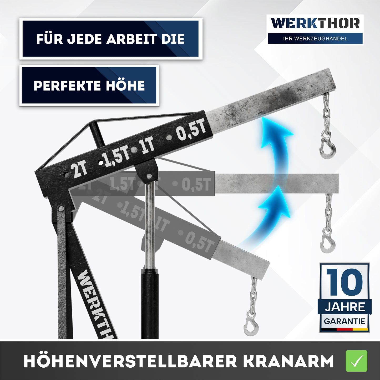 Werkstattkran – Motorkran hydraulisch für Motor Ausbau