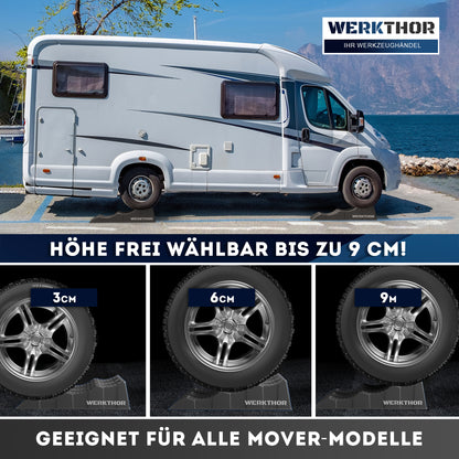 Cales de rampe avec marches rondes jusqu'à [<3t], sac de transport inclus