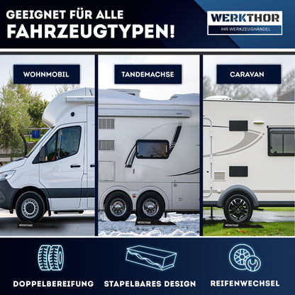 Cales de rampe avec marches rondes jusqu'à [<3t], sac de transport inclus