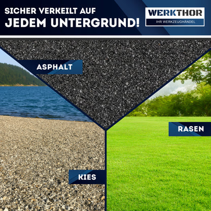 Cales de roue avec poignée [lot de 2] - Cales de roue pour remorques jusqu'à 1600 kg de charge par essieu
