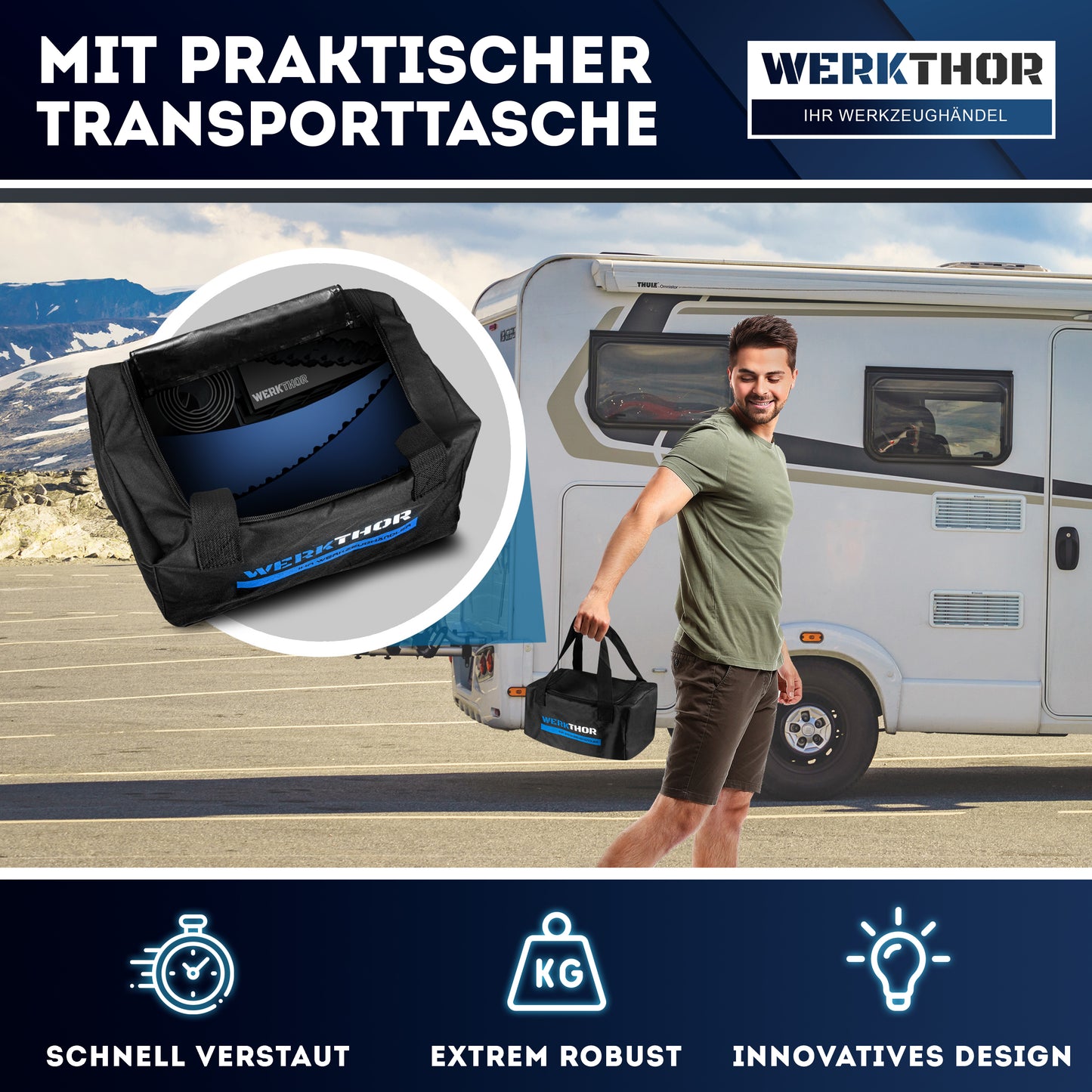 Rampes à variation continue jusqu'à [<13,5t], sac de transport inclus