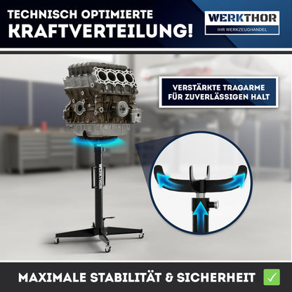 Getriebeheber 500kg hydraulisch & verstellbar 113-195 cm