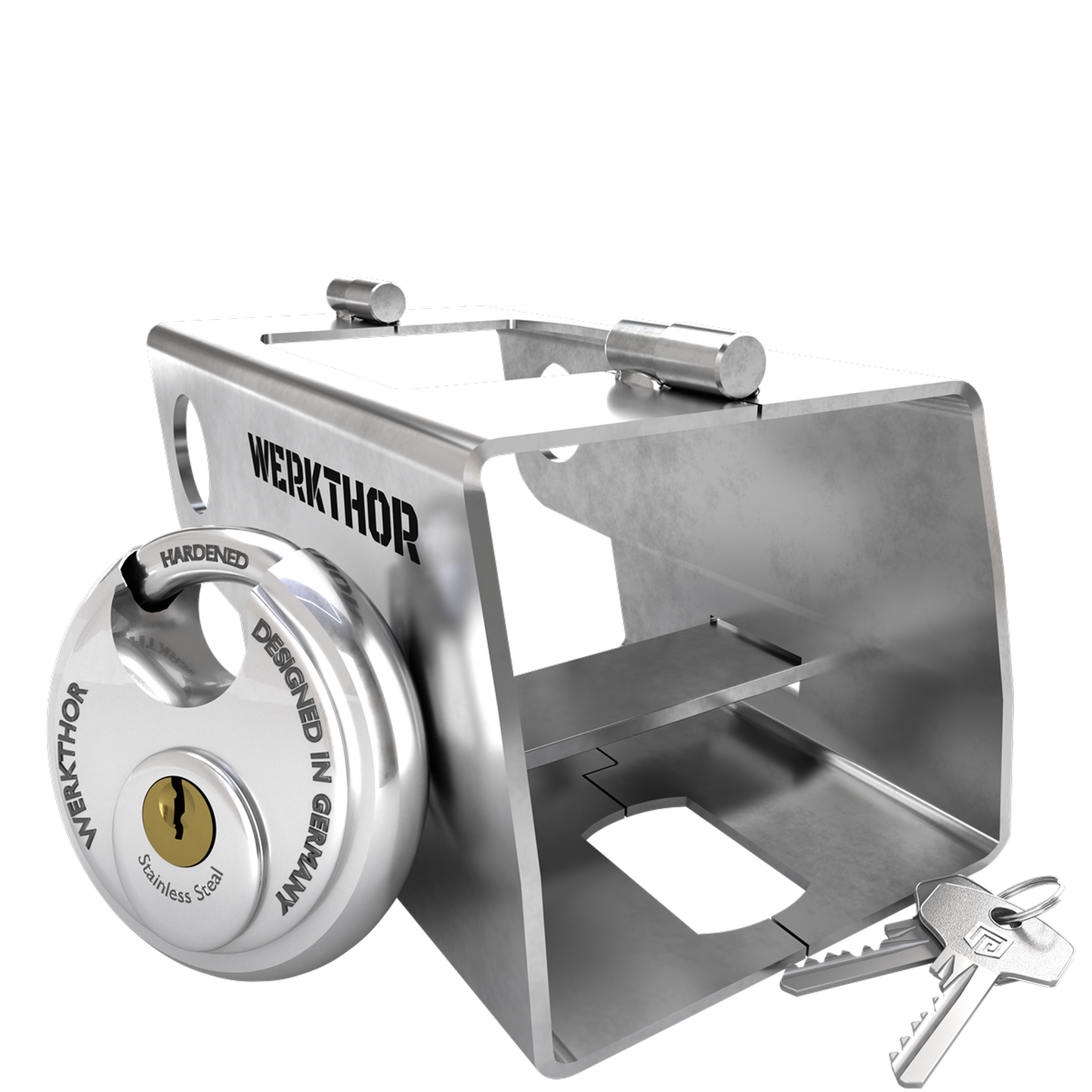 Anhängerschloss inkl. Zahlenschloss - Schwarz