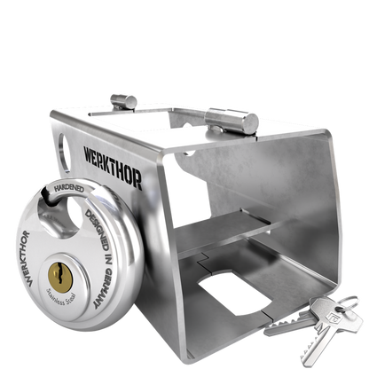 Anhängerschloss inkl. Zahlenschloss - Schwarz